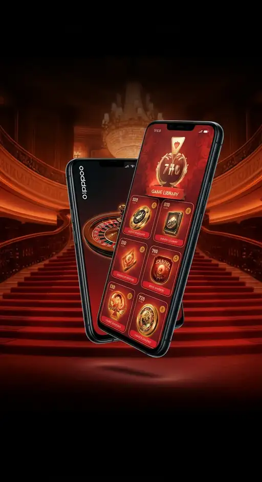 Screenshot der vielfältigen Spielelobby von F1 Casino mit beliebten Slots und Live-Tischen vor einem Rennstrecken-Hintergrund
